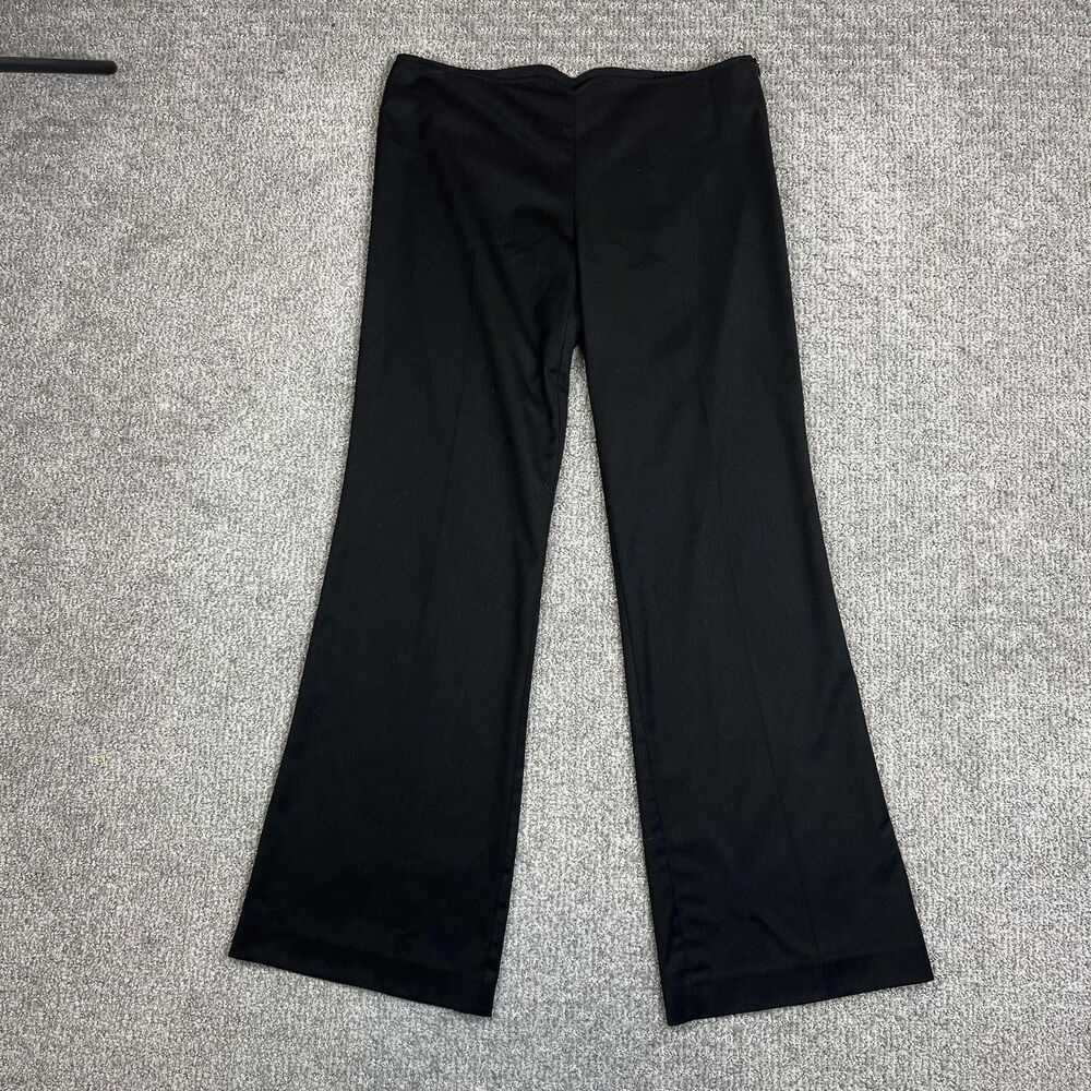 Trina Turk Pants Womens 10 Black Straight Leg Dress Trousers Work Career USA